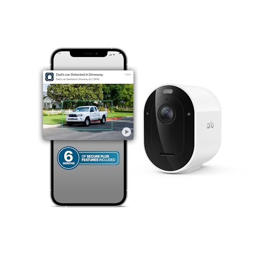 Image of Arlo Pro Security Camera 2K HDR (6th Gen, 2025 Release) Wireless Outdoor Camera, 1 Cam with 6-Month Secure Plus Subscription