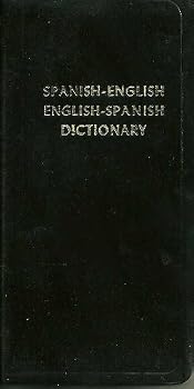 Leather Bound Spanish-English and English-Spanish Dictionary Indexed Book