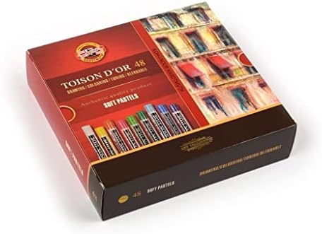 KOH-I-NOOR TOISON D'OR 8516 Artist's Soft Pastels in Cardboard Packaging (Pack of 48)
