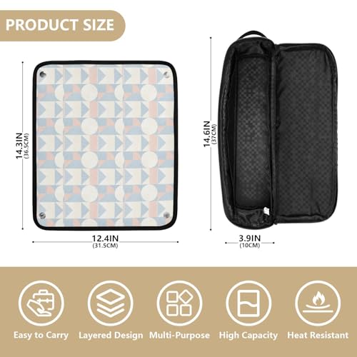 Bolsa para herramientas de cabello con almohadilla resistente al calor miniatura 4