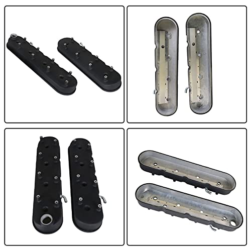 Silscvtt Cast Aluminum Valve Covers With Coil Mounts Kit Replacement For Gm Ls Ls1 Ls2 Ls3 Ls6 5.3L 6.0L #TOP2