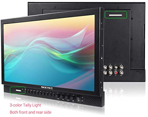 Image of P173-9HSD 17.3 inch Aluminum Design IPS 1920x1080 Pro Broadcast LCD Monitor with 3G-SDI HDMI AV YPbPr 3-Color Tally Light for Living Events and Shows