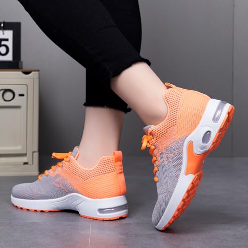 Image of Padgene Womens Sneakers Air Cushion Running Shoes Lightweight Tennis Walking Shoes Mesh Breathable Gym Work Fashion Sneakers Athletic Comfortable Casual
