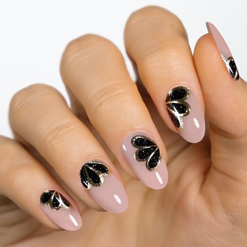 MOYOU LONDON Semi Cured Gel Nail Strips - 20 Pcs. Waterproof Gel Nail Wraps, Cures in Sunlight or UV/LED Lamp, Lasts Up to 2+ Weeks, Stretchable, Easy to Apply & Remove, Vegan & Cruelty-Free