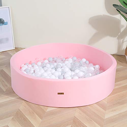 image for TRENDBOX Soft Foam Ball Pit 51.2 x 11.8 in Large Sponge Round Ball Poo