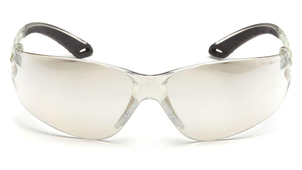 Pyramex Itek S5880S Schutzbrille für drinnen und draußen, mit Spiegelgläsern, 12 Paar