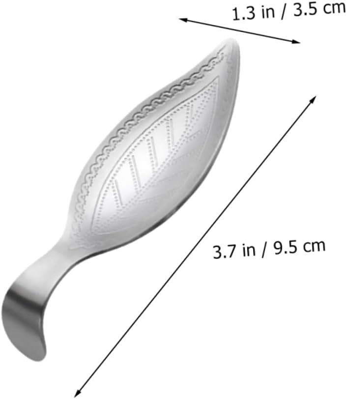 Ipetboom Stainless Shape Tea Scoop with Comfortable Handle Practical Loose Leaf Tea Shovel and Gift