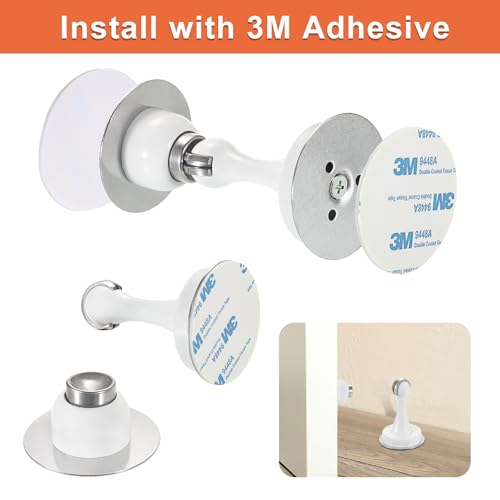 Butée de porte magnétique puissante et robuste avec fixation adhésive 3M - 6