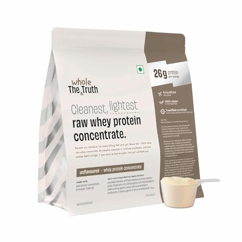 Image of The Whole Truth Whey Protein Concentrate Unflavoured |1 kg (2.2 lbs) & Dark Chocolate Peanut Butter