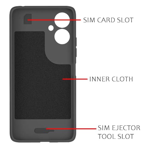 Image of Shockproof Case for Mi Redmi 13C 5G / Poco M6 5G | Full Camera Protection | TPU Flexible Back Cover for Mi Redmi 13C 5G / Poco M6 5G (Graphite Grey)