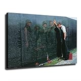 Reflections on The Vietnam War Memorial Wall By Lee Teter Fine Canvas Poster Print Modern Wall Art Painting Picture Living Room Home Home Decoration Art Gift (16×24inch,Unframed)