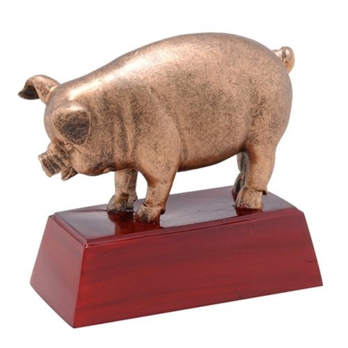 Pig Trophy with 3 lines of custom text
