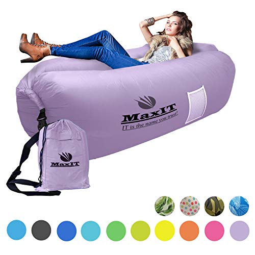 MaxIT Inflatable Hammock Sofa | Pool Floating Air Lounger Bed for Adults or