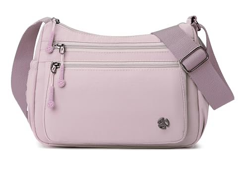 Image of Pealwel Casual Crossbody Bag with Anti Theft Pocket - Women Lightweight Water-Resistant Purse Bag