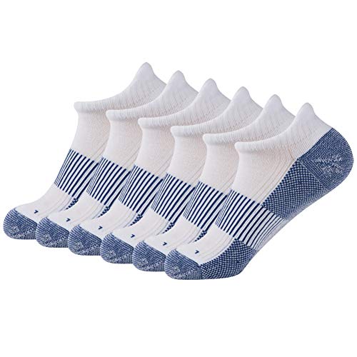 FOOTPLUS Unisex Copper Quick Dry Breathable Sports Hiking Running Golf Tennis Socks, 6