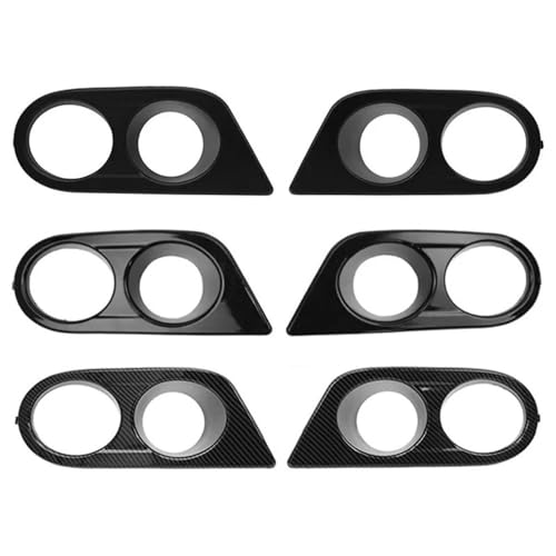 Calandre voiture pour E46 M3 cache antibrouillard cadre lampe carbone - 3