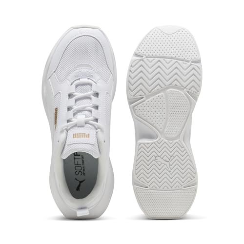 Puma Sneaker Donna Cassia 2.0, Puma Bianco Puma Oro Puma Bianco, 39 Eu - 4