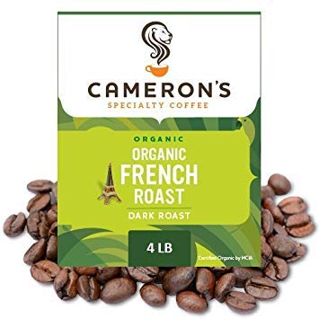 Cameron's Coffee Organic French Roast Whole Bean Coffee, Dark Roast, 100% Arabica, Bulk, 4-Pound Bag, (Pack Of 1) #TOP19