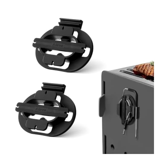 Aieve Meat Probe Organizer, 2 Pack Magnetic Thermometer Probe Spool Wrap for Pit Boss/Traeger/ThermoPro Digital Thermometer Probe