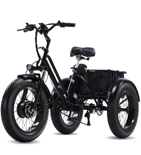 KAKIGO E-Bike 3 Rad für Erwachsene,Elektro Dreirad Fahrrad 48V 15Ah Akku,...