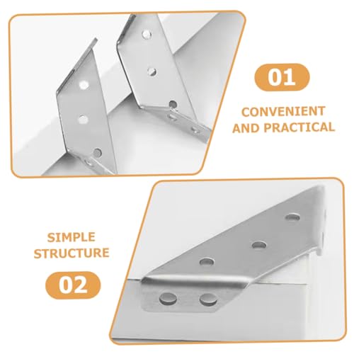 Supports angle multifonctionnels Uonlytech de 30 ensembles pour étagères et tables