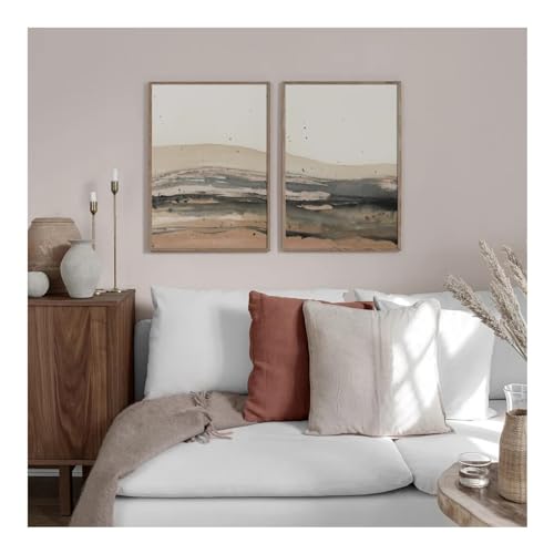 Papier peinture art imprime paysage vintage nordique affiche abstraite haut de gamme