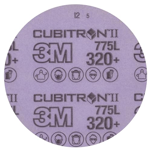 Disque film 3M Cubitron II Hookit 775L de 75 mm et grain 320plus pour ponçage précis
