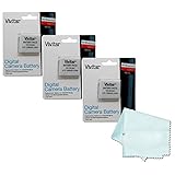 ( 3 PACK ) Vivitar NB-6L / NB-6LH Ultra High Capacity 1700mAh Li-ion Battery for CANON PowerShot...