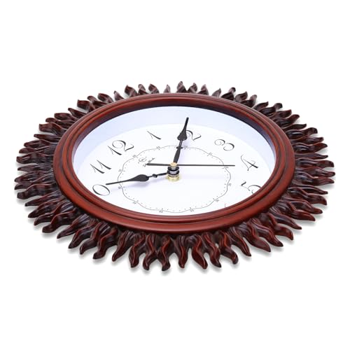 Image of Sehaz Artworks Wall Clock for Living Room Stylish | Wall Watch for Living Room | Wall Clock for Hall | Clock for Home - Silver 24x24 cm