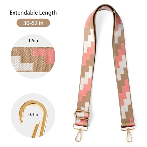 Image of Purse Straps Replacement Crossbody Straps for Purses,Wide Shoulder Strap for Bags Extender Guitar Straps for Handbags