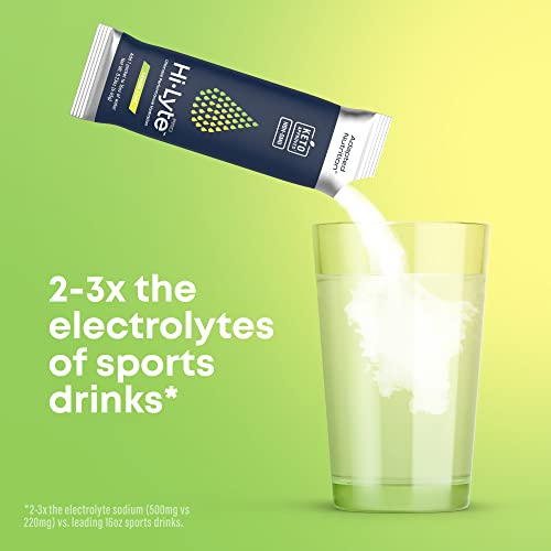 Hi-Lyte Pro Hydration Packets, 16 Individual Drink Packets | Lemon Lime | Electrolyte Powder Drink Mix | Electrolyte Multiplier Powder Packets | Zero Sugar, 0 Carb, 0 Calorie #TOP1