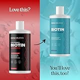 Extra Strength Biotin Shampoo for Thinning Hair - Vegan Sulphate Free Hair Shampoo with Volumizing B Vitamins Argan and Rosemary Oil - Biotin Hair Shampoo for Dry and Damaged Hair Care - 473mL - Image 7