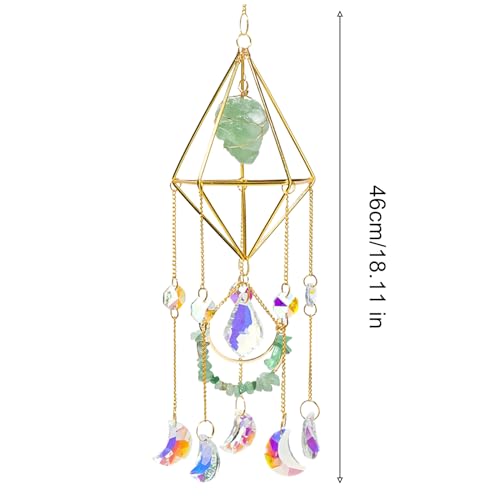 Carillon d'extérieur et attrape-soleil coloré en cristal pour la décoration du balcon - 6