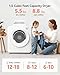 Euhomy Portable Clothes Dryer, 1.5 Cu.Ft. Portable Dryer, 850W Drying Machine with Front-Loading Stainless Steel Drum, 5 Functions, Suitable for Apartments, Dorms, RVs, Small Spaces