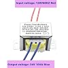 24V/10W AC/AC Power Transformer, Input 120V/60HZ Single-Phase Transformer, Applicable to Stage Lighting, Audio Equipment, Small Power Supply K-030, Rv Emergency Lighting, etc.