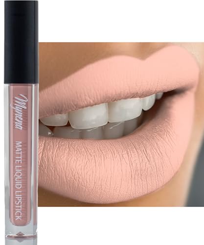 The 12 Best Everyday Lip Colors for Fair Skin That Actually Flatter Women Over 50 5 Mynena Soft Peachy Pink Matte Liquid Lipstick | Long-Lasting Comfort | Smudge-Proof Transfer-Resistant Vegan & Cruelty-Free | Full Coverage Non-Drying True Pigment | All-Day Wear Lip Color | Amelia