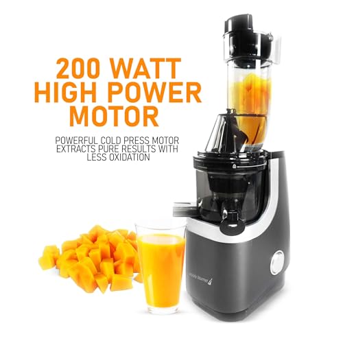 slow juicier, masticating juicer machine, easy to clean, frozen treat attachment, 200-watt cold press juice extractor, wide 3” chute for whole fruits and vegetables - Image 3