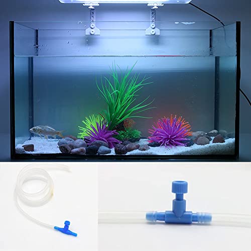 Aquarium Luftventil,Aquarium-Luftregelventile,Luftstromregler Regler,Einstellbare Schlauchverbinder,ABS Aquarium T Stecker,Luftschlauch Stecker,Luftpumpenzubehör Für Aquarien,Für 4mm ID Airline