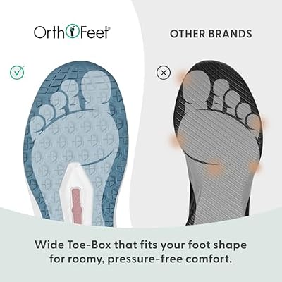 Orthofeet Women's Orthopedic Naya Hands-Free Water-Repellent Walking Sneaker
