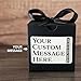 Holzer Handcrafted Personalized Custom Message Soap Gift Set: Bar Soap 3 Pack, Custom Printed Label, Black Gift Wrapped Box, Natural Handmade Cold Process, Luxury Scents or Unscented, Your Text Here