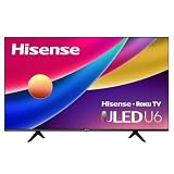 Hisense ULED 4K Premium 55U6GR Quantum Dot QLED Series 55-Inch Class Roku 4K Smart TV with Voice Rem