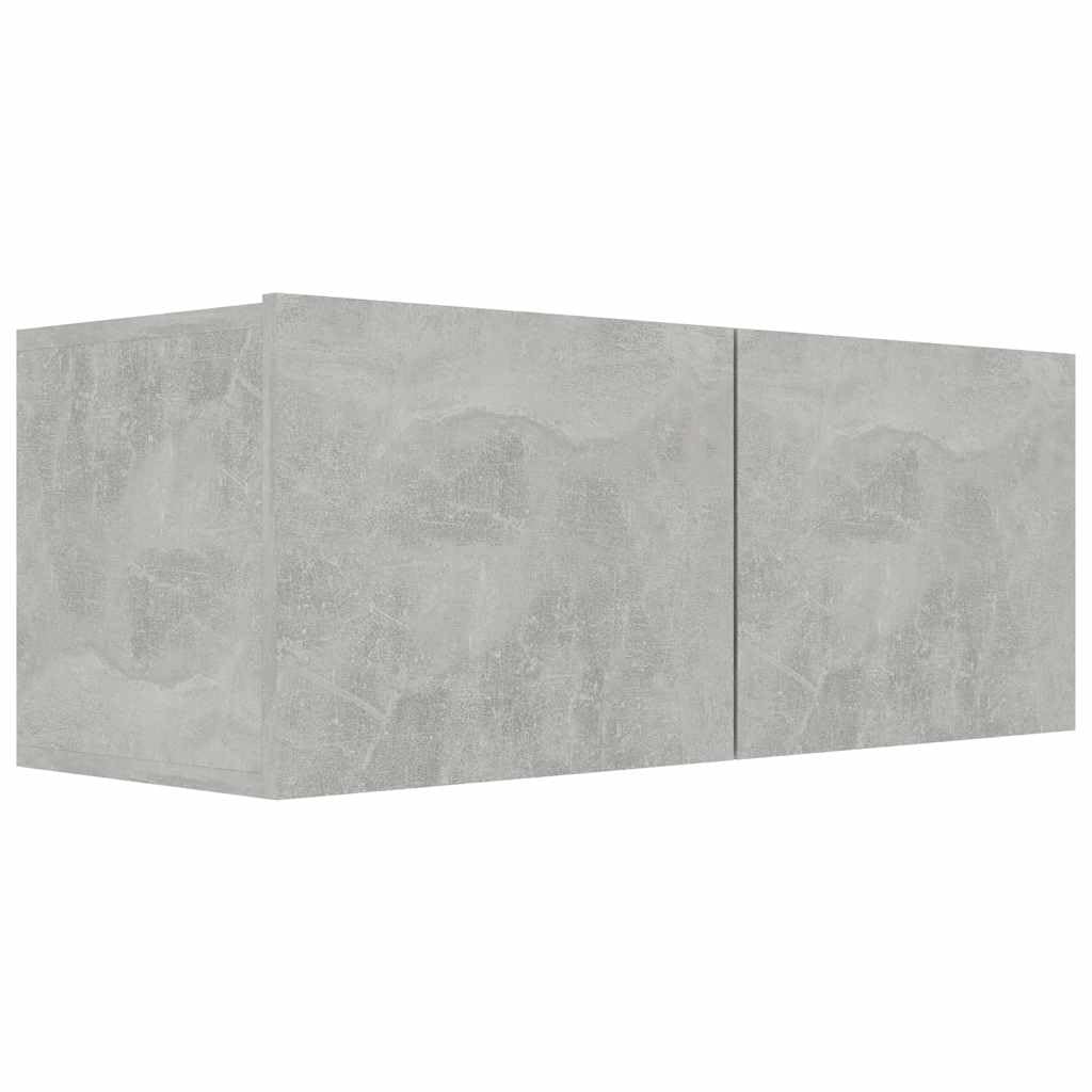 vidaXL TV Cabinet Concrete Grey 80x30x30 cm Engineered Wood — image 1