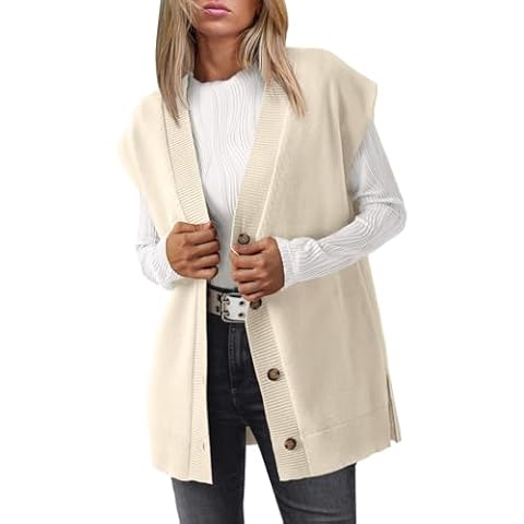 LILLUSORY Oversized V Neck Sweater Vest Cover