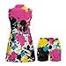 Qiyupavto Womens Workout Tennis Dress,Graffiti Sleeveless Sunscreen Golf Athletic Mini Dresses for All Kinds of Sports