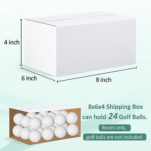 Eupako 8x6x4-Small-Shipping-Boxes-30-Pack-White-Corrugated-Box-Mailers, Cardboard Boxes for Packaging Small Business, Mailing