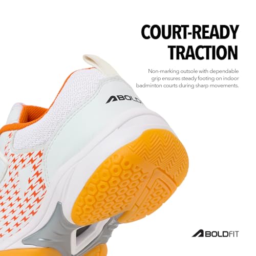 Image of Boldfit Badminton Shoes for Boys & Girls Unisex Boy Shoes for Shuttle Shoes for Girls Shoes for Kids Non Marking Kids Shoes for Match Sports Shoes for Kids Boys & Girl Shoes for Badminton