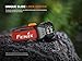 Fenix HL18R-T V2.0 800 Lumen Trail Running Headlamp, USB-C Rechargeable, White and Warm White Lights, Red Lights, Compatible with 3X AAA Batteries, (Black)
