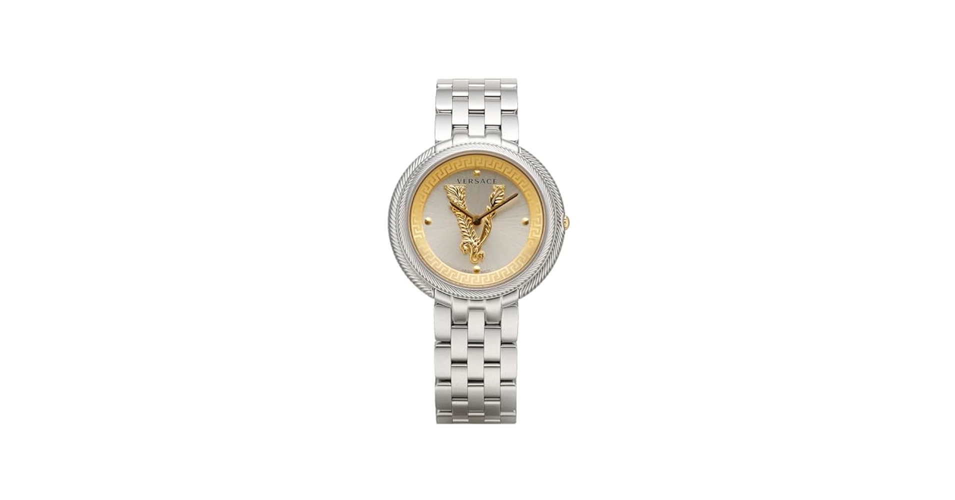 ヴェルサーチ新品シルバーキラキラレディース腕時計34mm箱付き Brandol / VERSACE ヴェルサーチ レディース腕時計 ミニ