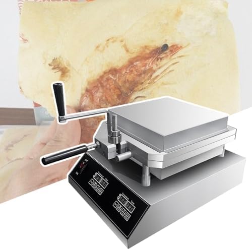Macchina Rotativa per Tako Senbei di Gamberi – Pressa per Tortini di Pesce Freschi E Deliziosi Snack A Base di Frutti di Mare E Tortini Fossili Unici