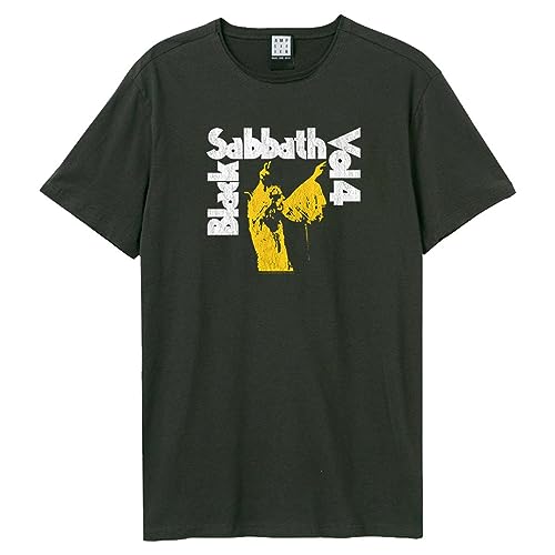 T-shirt Black Sabbath Vol 4 Amplified pour adulte coupe unisexe en coton noir